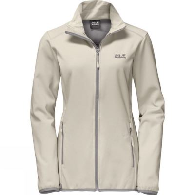 Chaquetas Jack Wolfskin Element Altis Softshell Mujer Blancas - Chile EDN594012